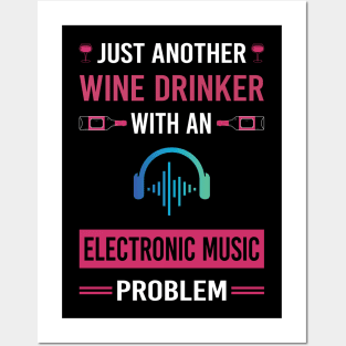 Wine Drinker Electronic Music Posters and Art